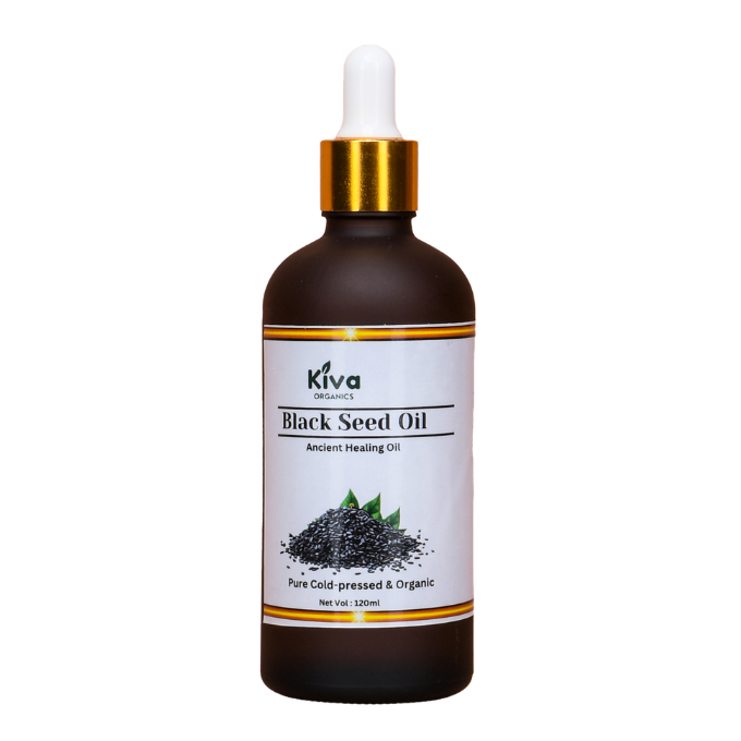 Black Seed Oil (Pure Cold-Pressed & Organic) – Ancient Healing Oil for Immunity, Digestion, Skin & Hair  (120MLs)