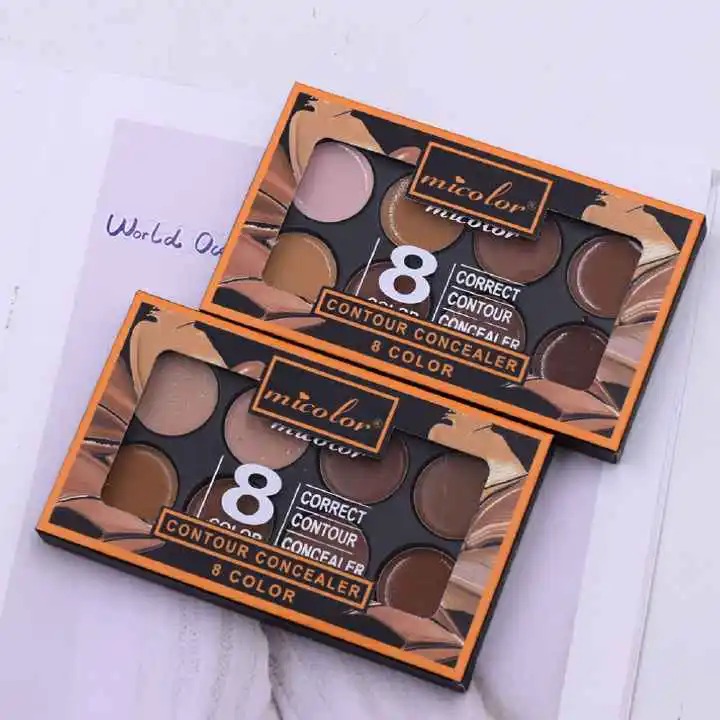 Micolor Classic 8 Color Correct Concealer make up Contour Cream Palette