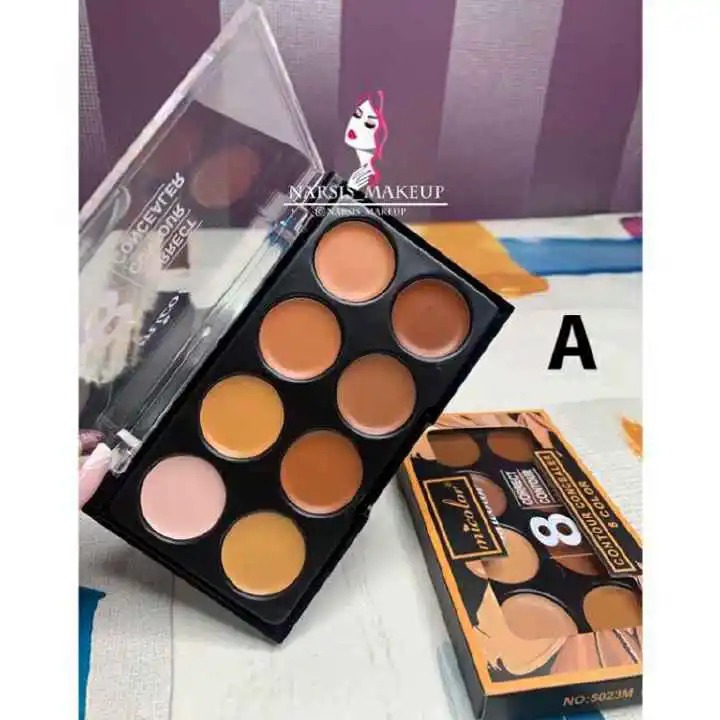 Micolor Classic 8 Color Correct Concealer make up Contour Cream Palette