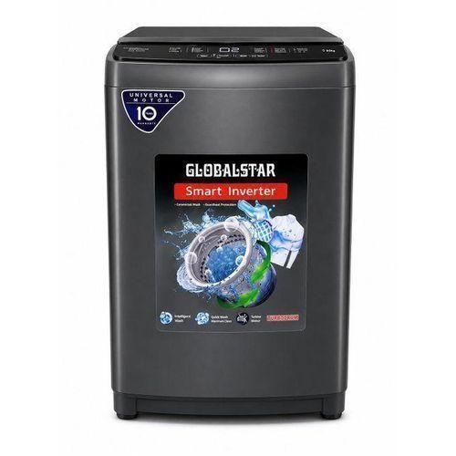 Globalstar Top Load Washing Machine 7KG WASH AND SPIN – Fully Automatic, Energy Saving, Multiple Wash Programs – Grey