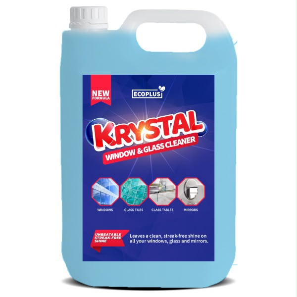 Crazy Offers – Ecoplus Krystal Window & Glass Cleaner (5L) removes grease and grime to leave glass and other non-porous surfaces clean, clear, and streak-free.
