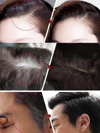 2 pcs Black  Hair Dye Pen for Hair Dye for Roots Disposable Instant Cover Up Roots Temporary Hair Color Pen for White Intermittent Hair -