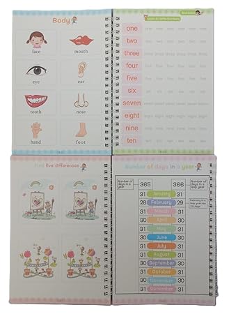 Sank Magic Practice Copybook Set for Kids (4 Books + 1 Pen + 1 Grip +  Refills) Reusable Alphabets, Numbers, Drawing & Writing Books Handwriting Activity Kit for Ages 3–7 Years
