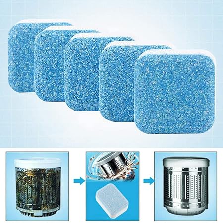 Washing Machine Deep Cleaner Tablet for Washing machines Front and Top Load Machine Descaling Powder Tablet for Tub Cleaning washing machine cleaner tablet (12 PCS)