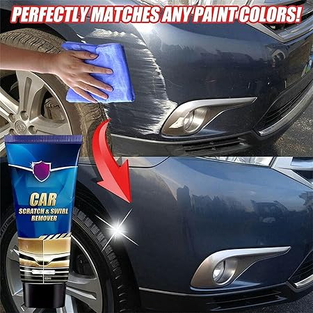 Universal  car Paint Scratch and Swirl Remover, Car Scratch Remover, Wax Coating Maintenance Accessories, Polish & Paint Restorer, Easily Repair Paint Scartches, Swirl, Water Spots (1 Piece)