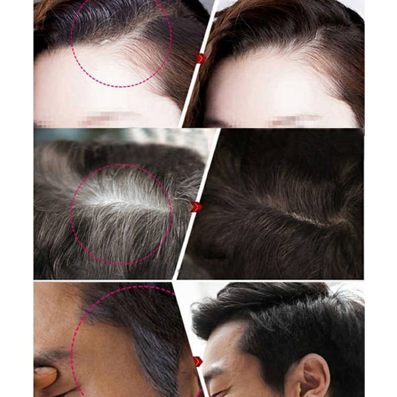 2 pcs Black  Hair Dye Pen for Hair Dye for Roots Disposable Instant Cover Up Roots Temporary Hair Color Pen for White Intermittent Hair -