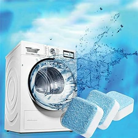 Washing Machine Deep Cleaner Tablet for Washing machines Front and Top Load Machine Descaling Powder Tablet for Tub Cleaning washing machine cleaner tablet (12 PCS)