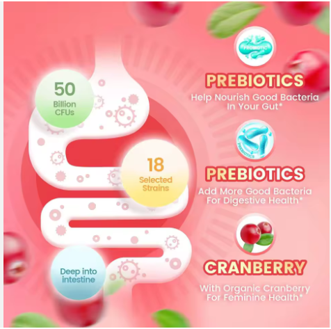 Women’s Probiotic Gummies Formulated with probiotics to support gut health, digestive balance, immune support, & Support your feminine wellness naturally with our delicious women’s probiotic gummies.