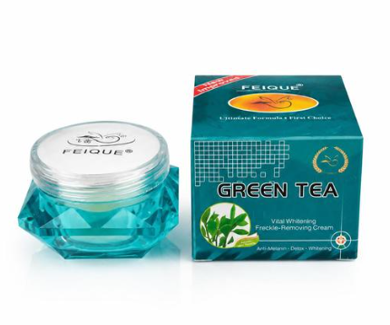 Green Tea Vital Whitening Freckle Removing Cream White Anti-Acne , Anti-melanin Whitening Cream FaceBody Whitening Cream Underarm Knee Buttocks Private Bleach Remove Cream Dark Spot Removing