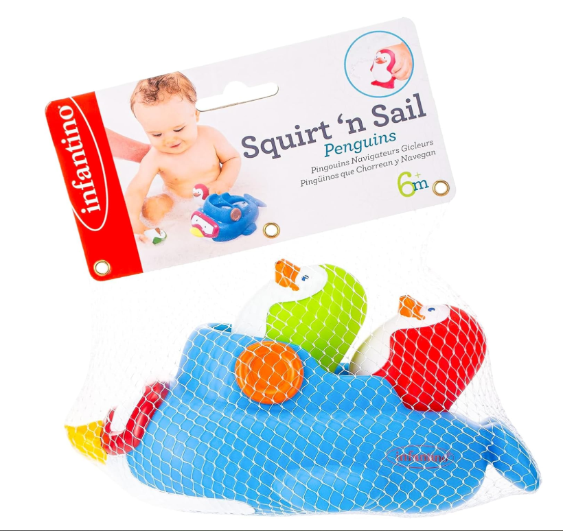 Infantino Squirt n Sail penguins