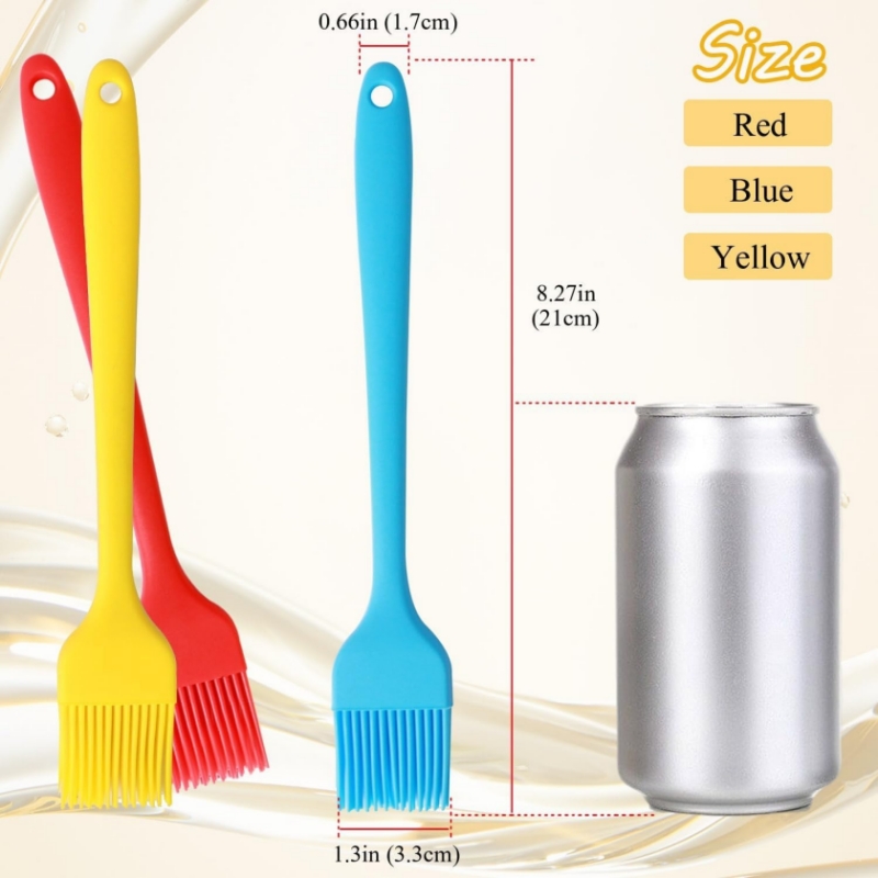 Food-Grade Silicone Basting Brush Heat-Resistant Kitchen Basting Brush Pastry Brush Grill Brush Cooking Brush Oil Pastry cake baking cooking kitchen tool