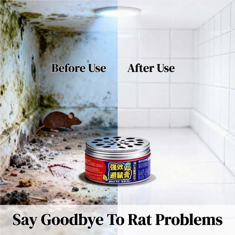 Plant-Based Rat Repellent Paste - Natural Rodent Repellent with Botanical Formula - Keeps Rat Mice Rodent Away from Home Kitchen Warehouse - Non-Toxic & Safe - Easy Indoor Use -Long-Lasting Protection
