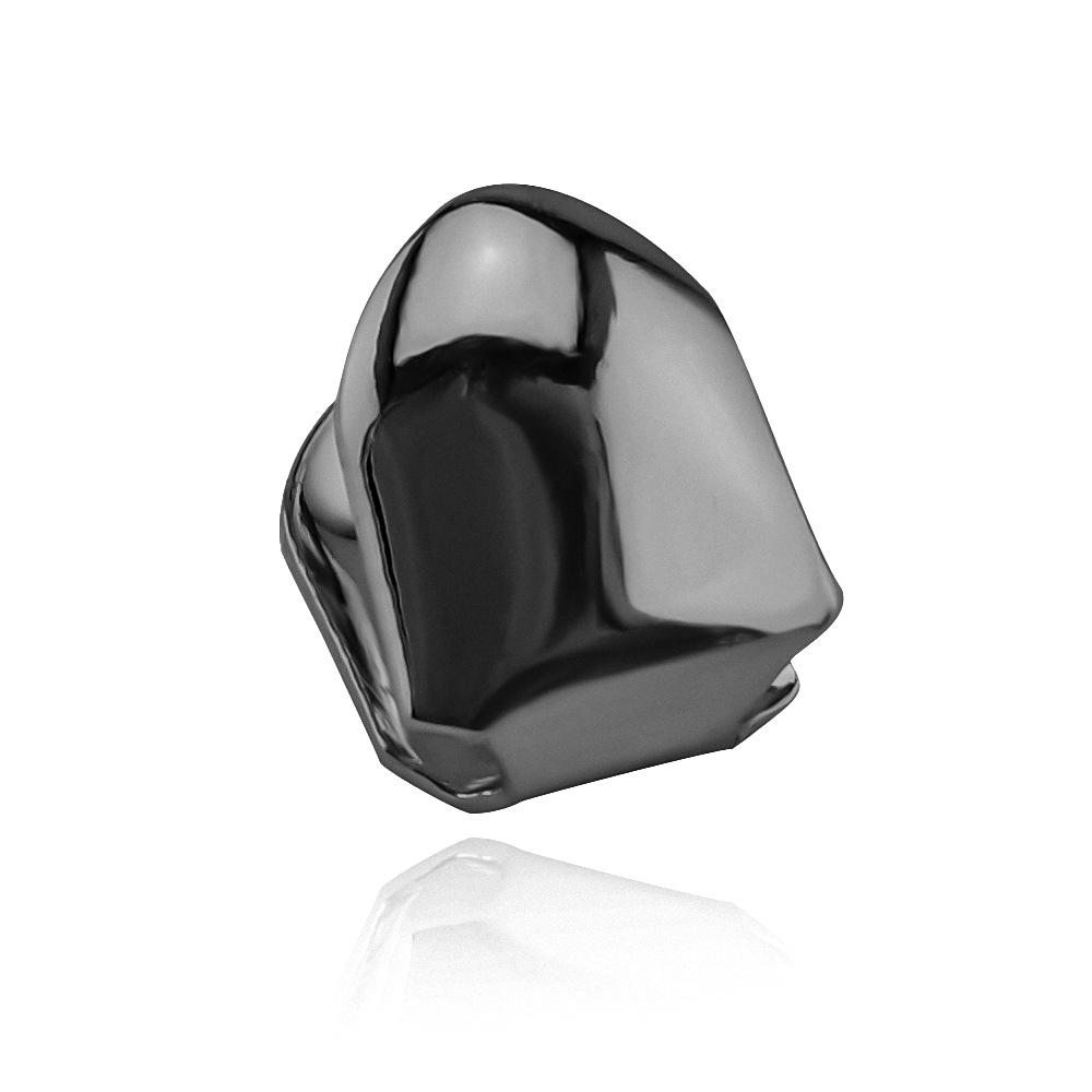 Gold Trendy Rock Rapper Hip Hop GrillzCaps Mold Top & Bottom Grill BodyJewelry Single Teeth