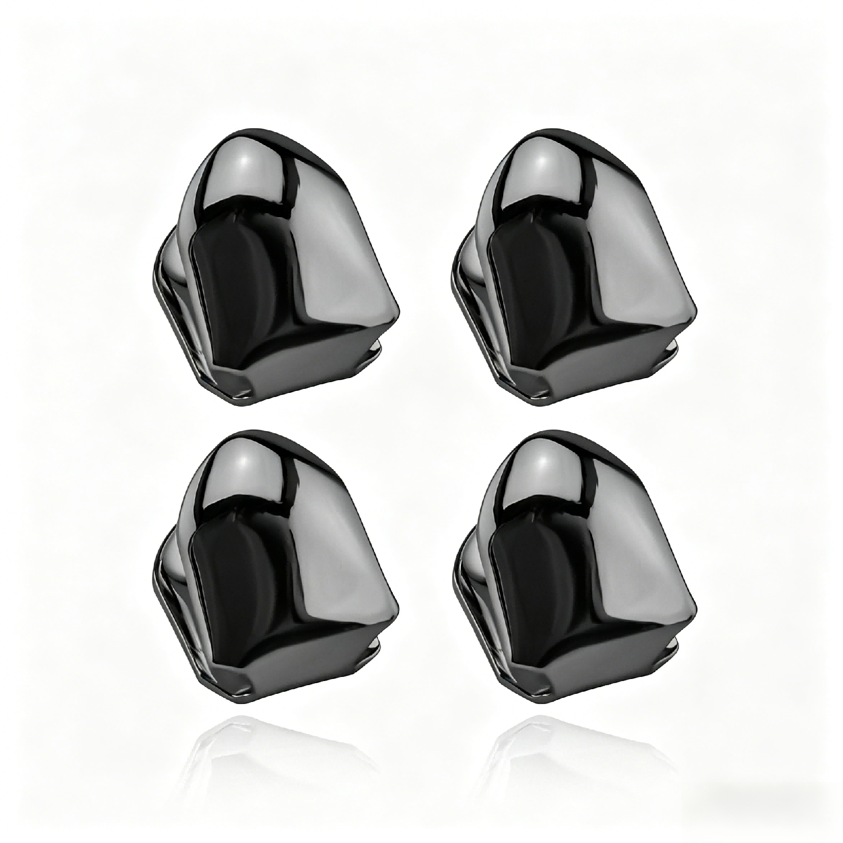 Gold Trendy Rock Rapper Hip Hop GrillzCaps Mold Top & Bottom Grill BodyJewelry Single Teeth