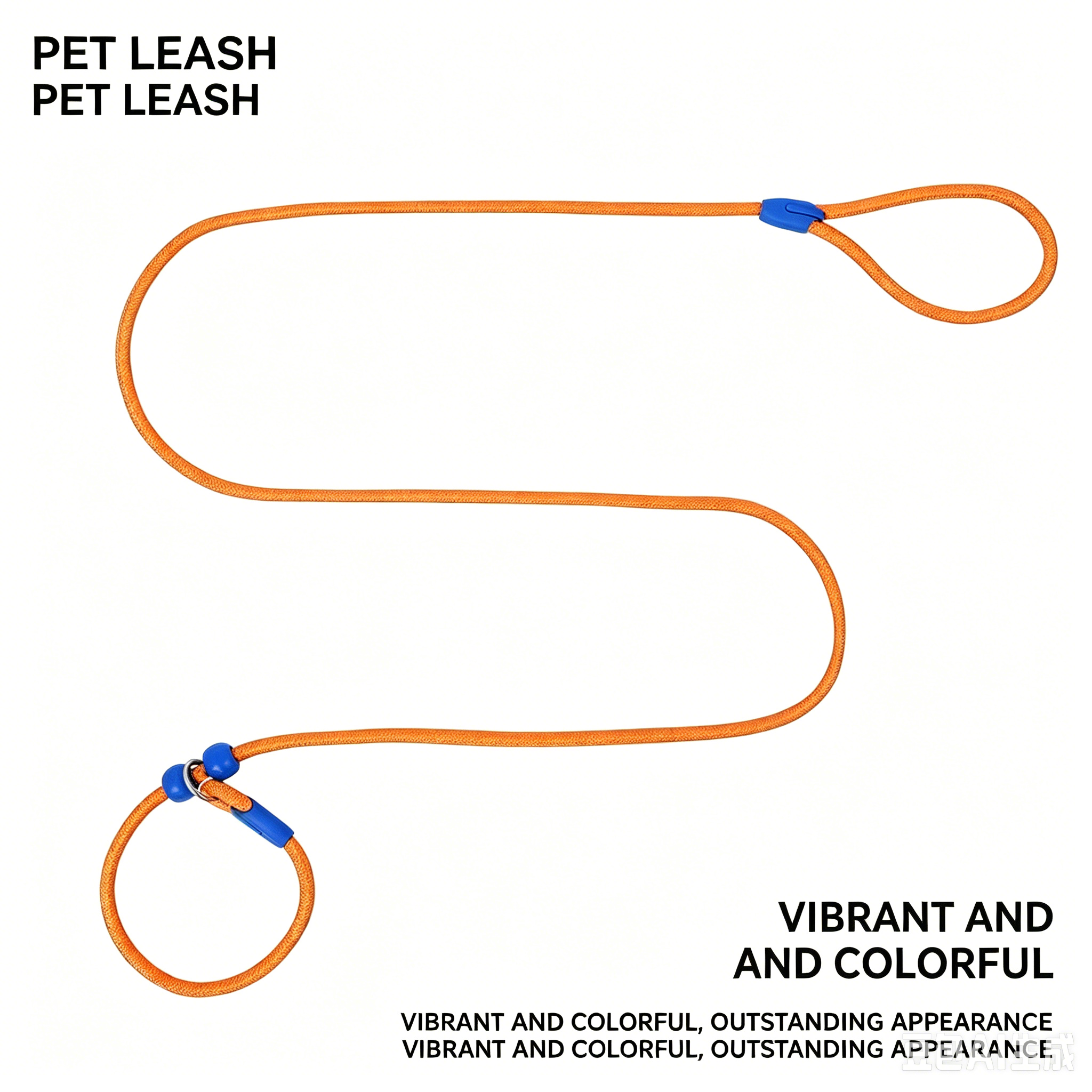 Adjustable Nylon Dog P-Leash Anti-Choke Explosion Proof Walking Training Slip Lead Rope For Small Medium Large Dogs