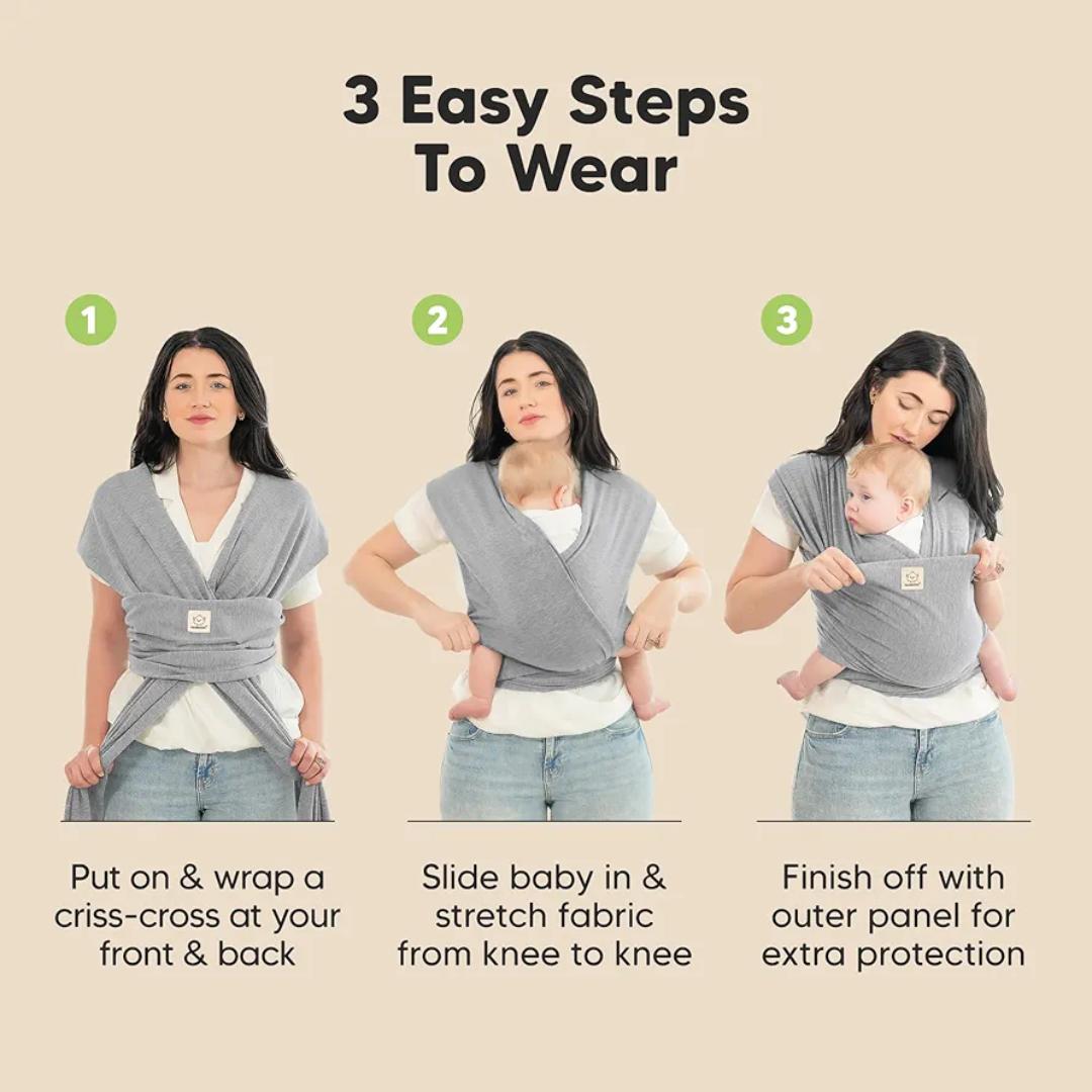Kangaroo baby wrap Toto Wrap Ergonomic hipseat baby Carrier Gray sizeHands Free Baby Carrier