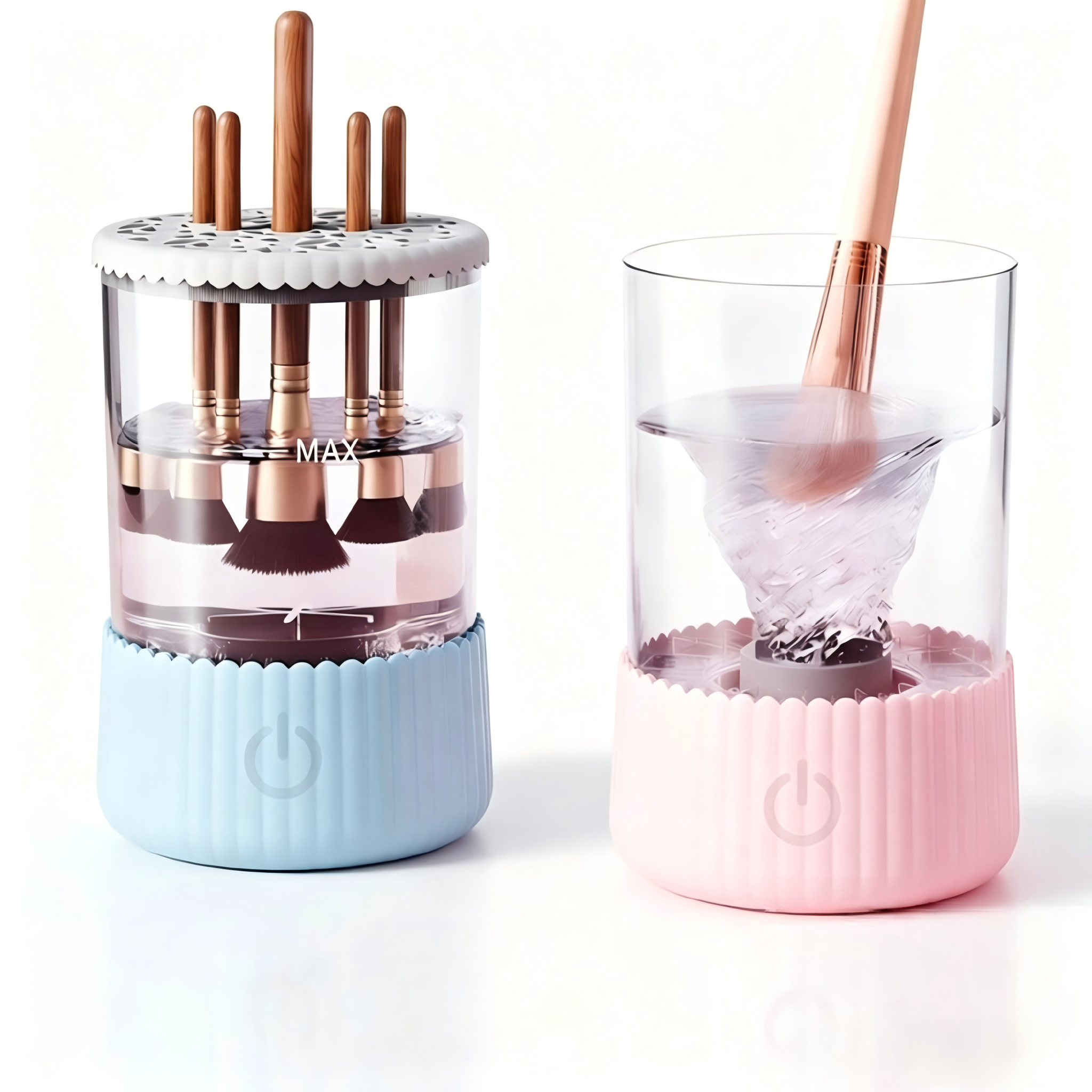 UPHUI Electric Makeup Brush Cleaning Machine Portable Makeup Brush Electric Cleaning Brush Automatic Washing Wachine Quick Drying Tool Washing Magic Tool