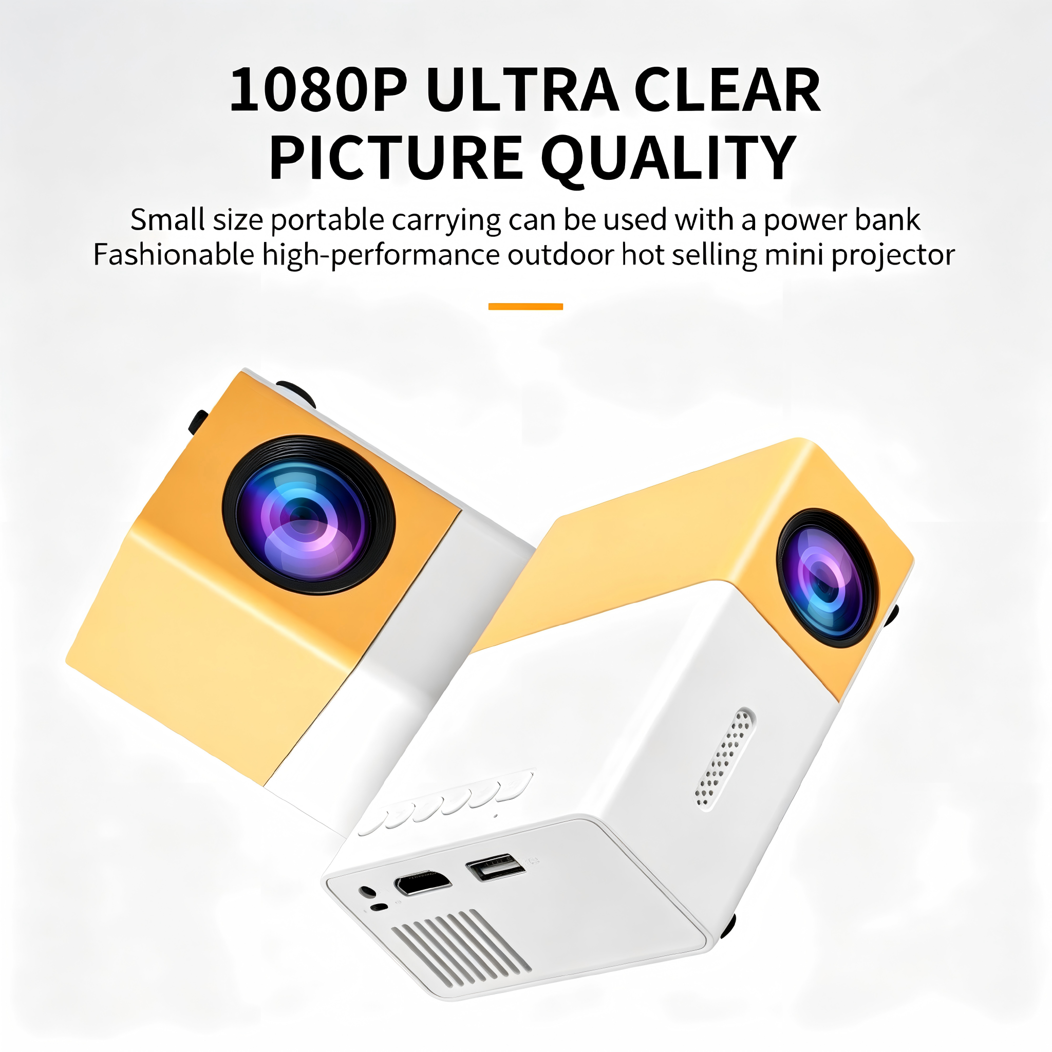 HD Mini Projector Meer Portable Pico Full Color LED LCD Video Projector Video TV Movie Party Games Outdoor Entertainment Full Reality Speaker With Remote Control