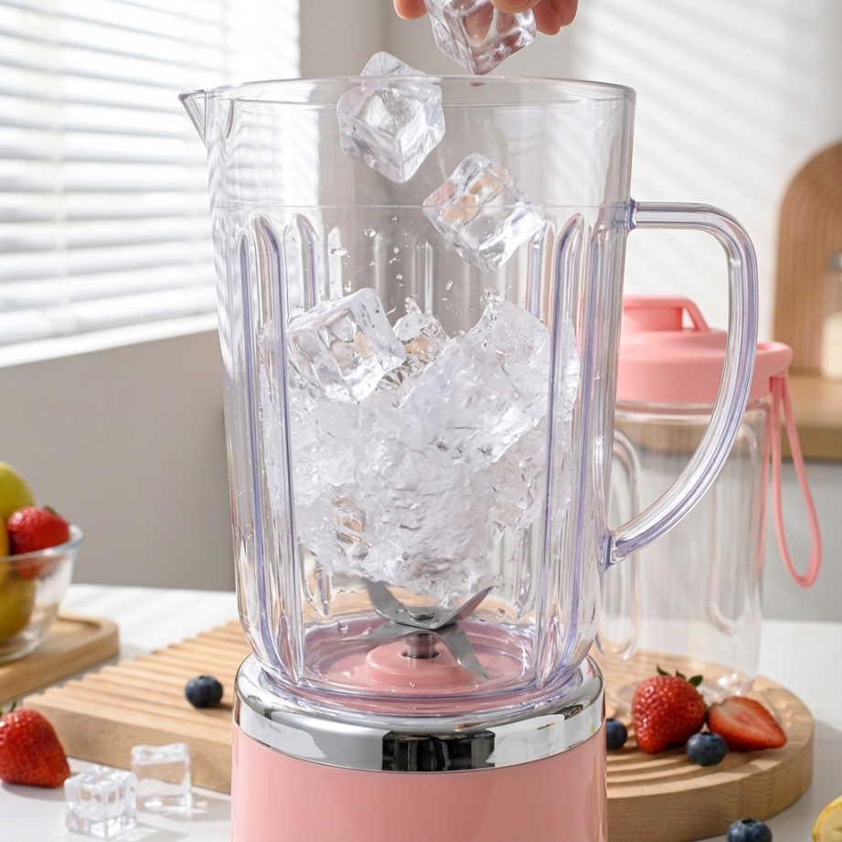 UPHUI 750Ml Large Capacity Juicer Cup Portable Blender With Extra Travel Cup Electric Fruit Juicer Usb Rechargeable Home Office Travel Multifunctional Smoothie Maker for Shakes Baby Food Ice Crushing
