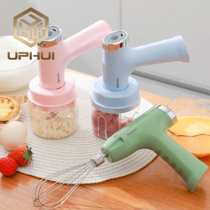 UPHUI Crusher For Food 3-in-1 Portable Electric Meat Grinder Egg BeaterButter Mixer Multifunctional Automatic Mixing Handheld Meat GrinderPractical Kitchen Tool Butter Mixer Electric Garlic Machine
