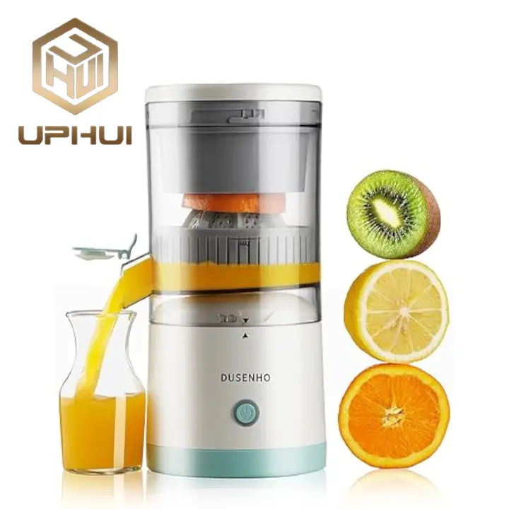 UPHUI Electric Juicer Machine For Home Mini Size Juice Extractor With Pulp Separation Multi Function Portable Citrus Orange Juicer Easy To Clean Bpa Free For Kitchen Office Travel Camping Daily Use