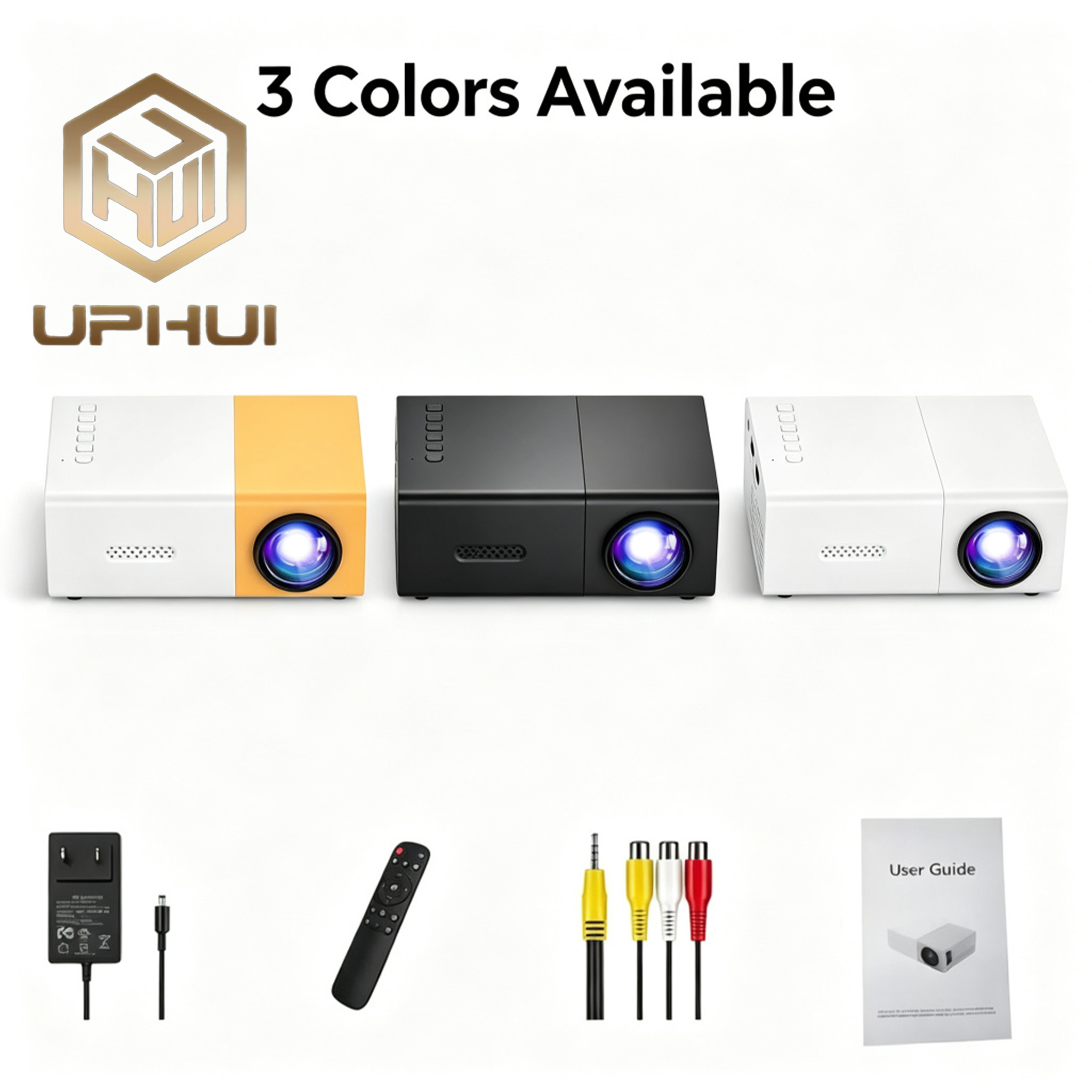 HD Mini Projector Meer Portable Pico Full Color LED LCD Video Projector Video TV Movie Party Games Outdoor Entertainment Full Reality Speaker With Remote Control