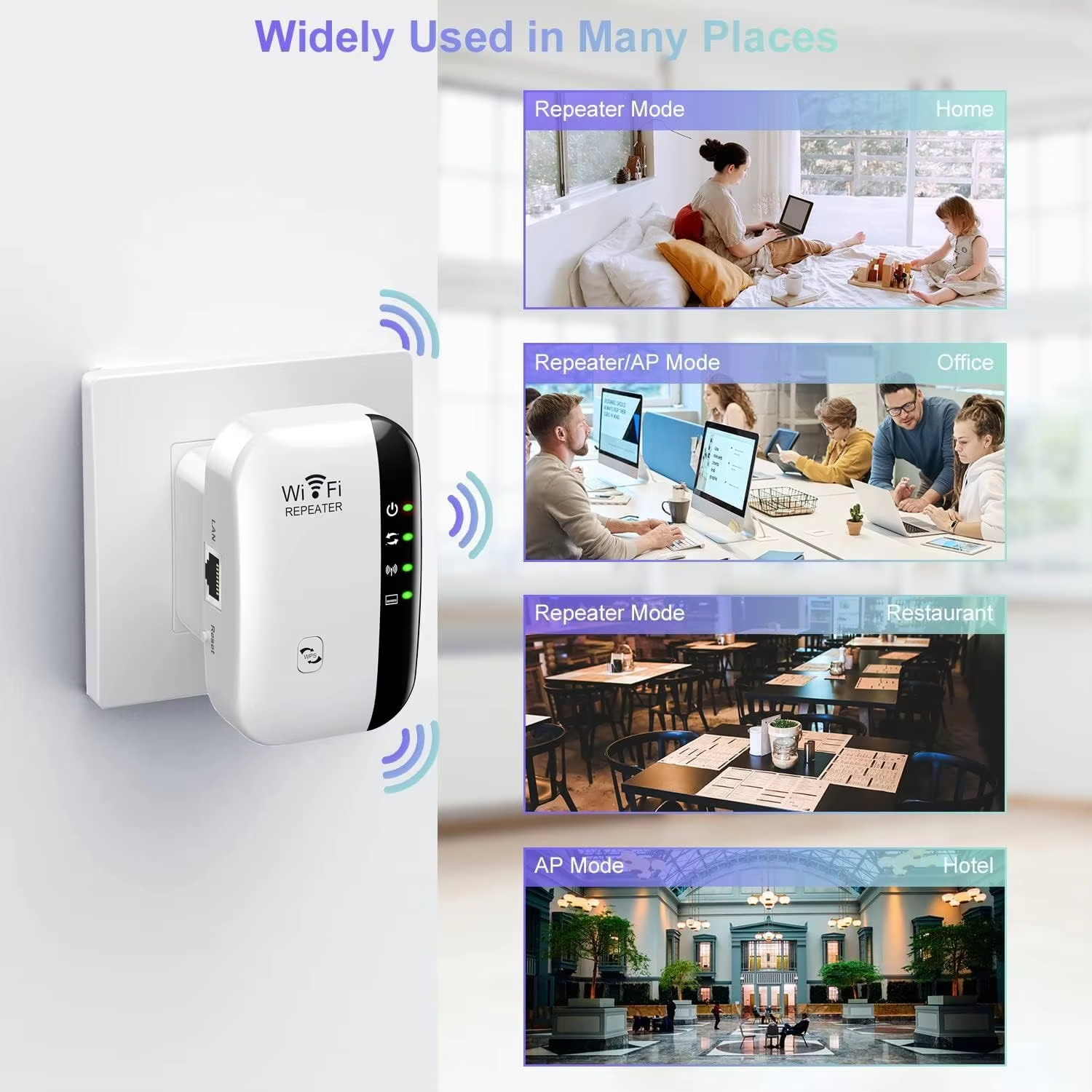WiFi Extender, WiFi Extenders Signal Booster for Home Up to 5000 sq.ft and 50 Devices, WiFi Range Extender, Wireless Repeater