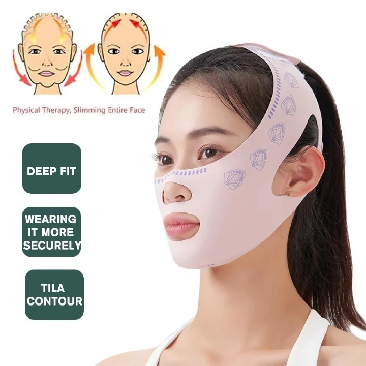Slim Face Sleeping Mask Chin Cheek Slimming Bandage V Shaper V Line Lifting Mask Face Lifting Anti Wrinkle Strap Band Sleeping Mask Beauty Health Slim Face