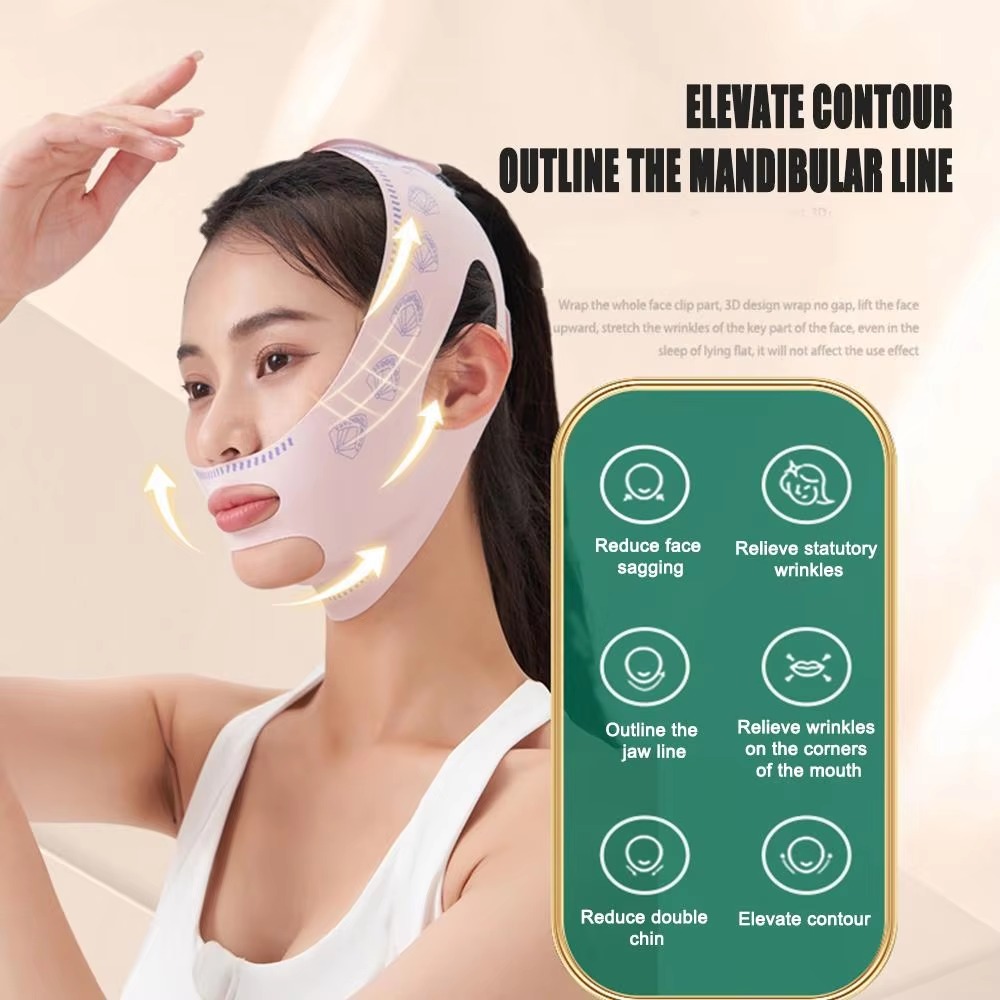 Slim Face Sleeping Mask Chin Cheek Slimming Bandage V Shaper V Line Lifting Mask Face Lifting Anti Wrinkle Strap Band Sleeping Mask Beauty Health Slim Face