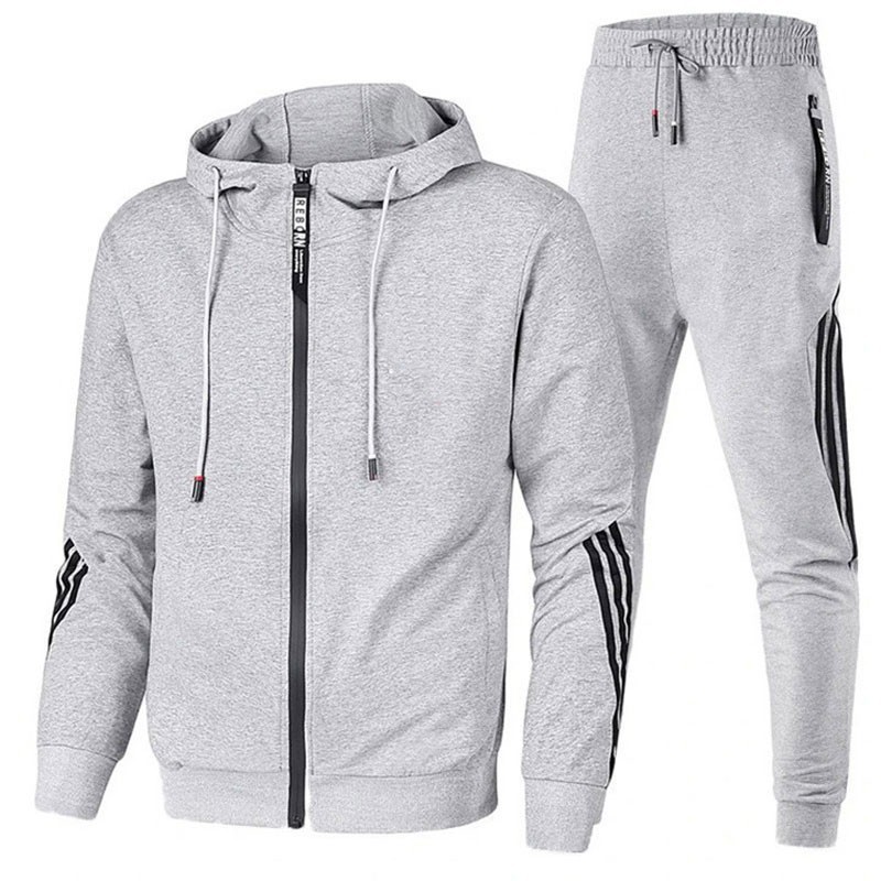 Clothes > Men's Clothing > Clothing Sets > Two-Piece Outfits  Spring and autumn new men's casual suit hooded sweatshirt sportswear two-piece set men's slim casual suit