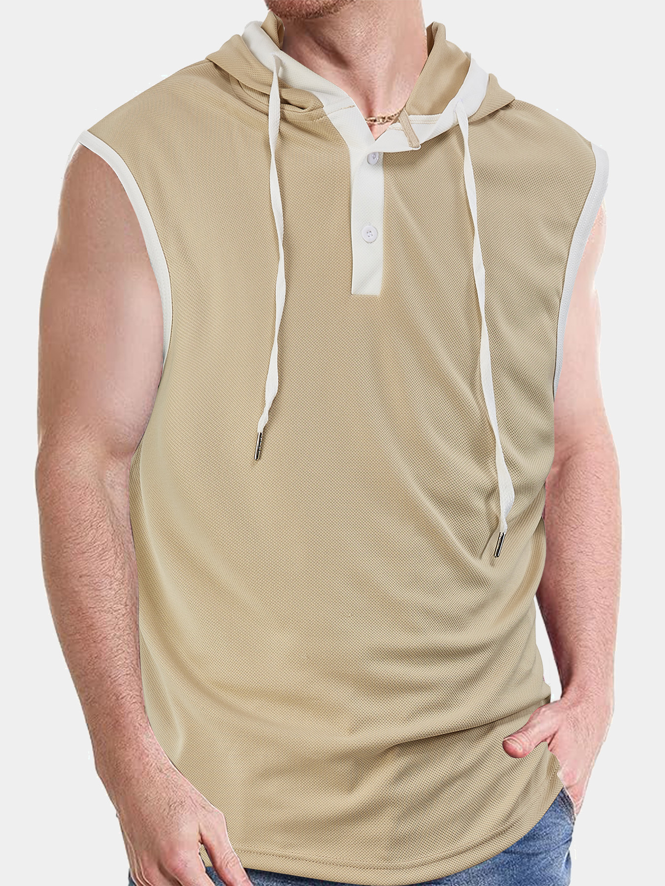 Clothes > Men's Clothing > Tops > T-Shirts  Sports Fitness Vest, Summer Vest, Men T-Shirt