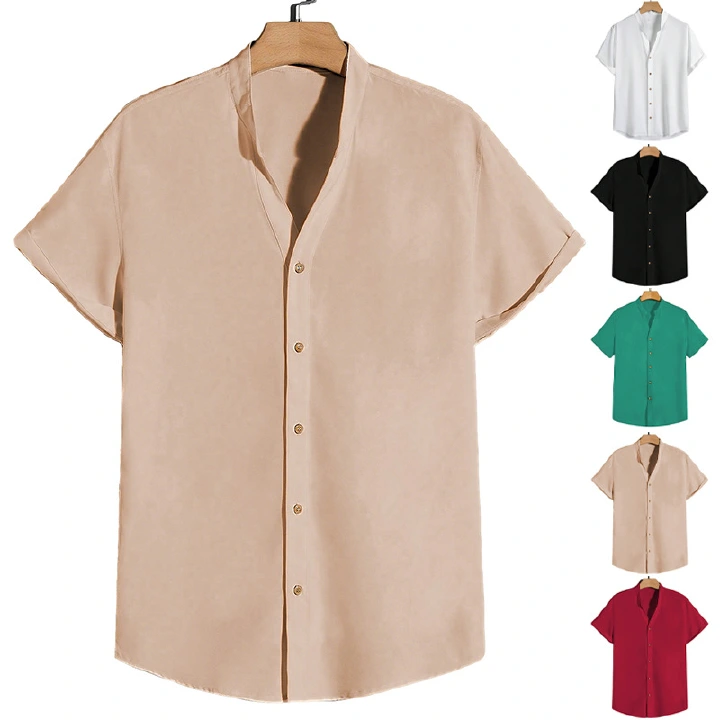 Clothes > Men's Clothing > Tops > T-Shirts Summer Men's Short Sleeve Beach Shirt S-3XL