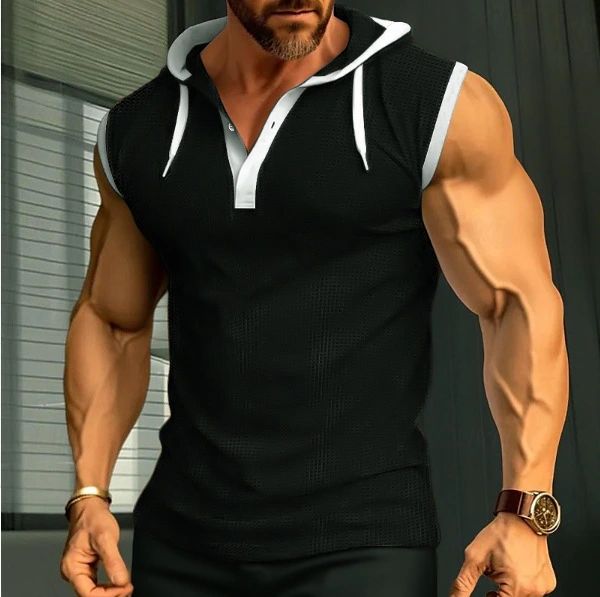 Clothes > Men's Clothing > Tops > T-Shirts  Sports Fitness Vest, Summer Vest, Men T-Shirt