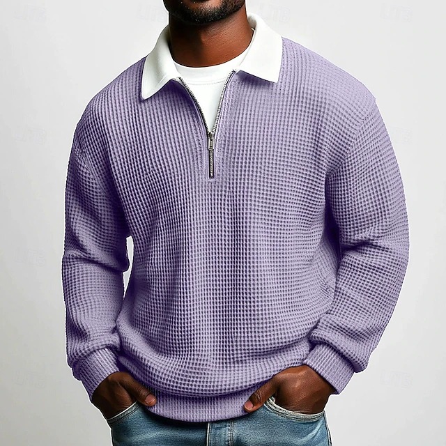 Clothes > Men's Clothing > Tops > Sweatshirts & Hoodies  Casual Long Sleeve Zip Shirt