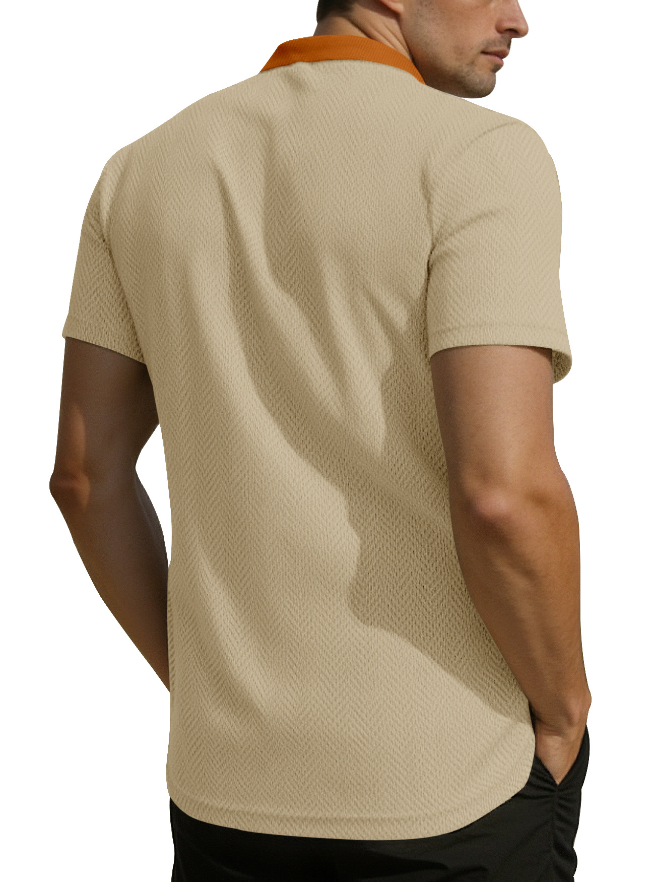 Clothes > Men's Clothing > Tops > T-Shirts  Summer Men's Henley Button Down T-Shirt