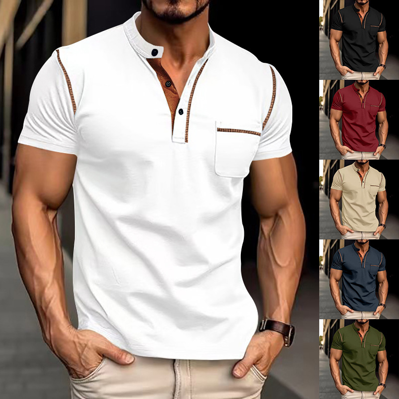 Clothes > Men's Clothing > Tops > T-Shirts  Summer Men's Polo T-shirt S-3XL