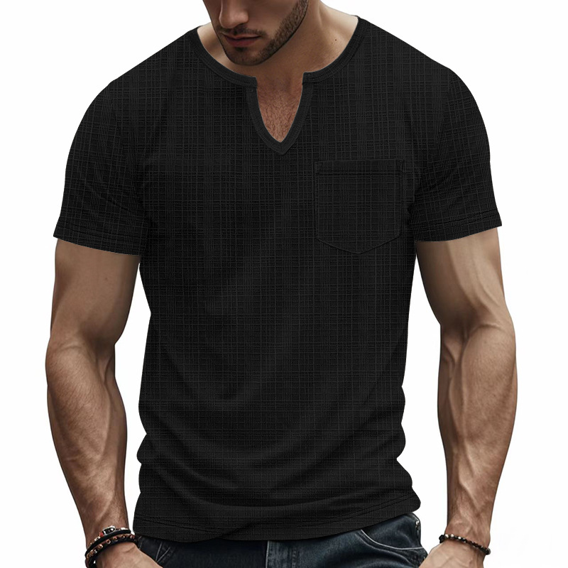 Clothes > Men's Clothing > Tops > T-Shirts Summer Men's Loose V-Neck Short Sleeve T-Shirt S-3XL