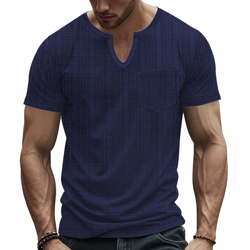 Clothes > Men's Clothing > Tops > T-Shirts Summer Men's Loose V-Neck Short Sleeve T-Shirt S-3XL