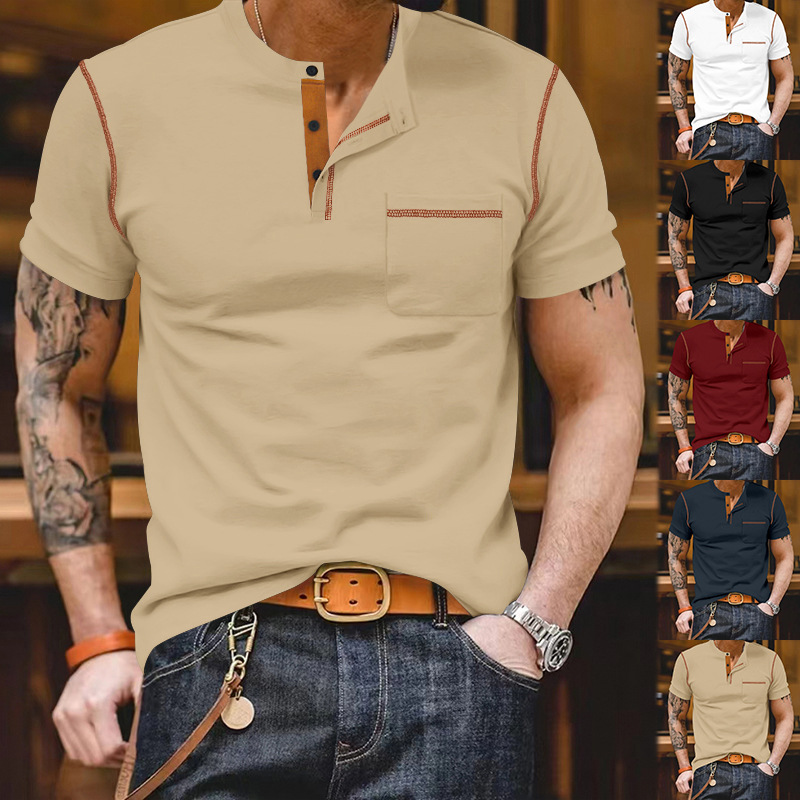 Clothes > Men's Clothing > Tops > T-Shirts  Summer Men's Polo T-shirt S-3XL