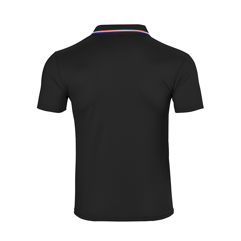 Clothes > Men's Clothing > Tops > T-Shirts  Summer Men's Polo Shirt With Lapel Black T-Shirt