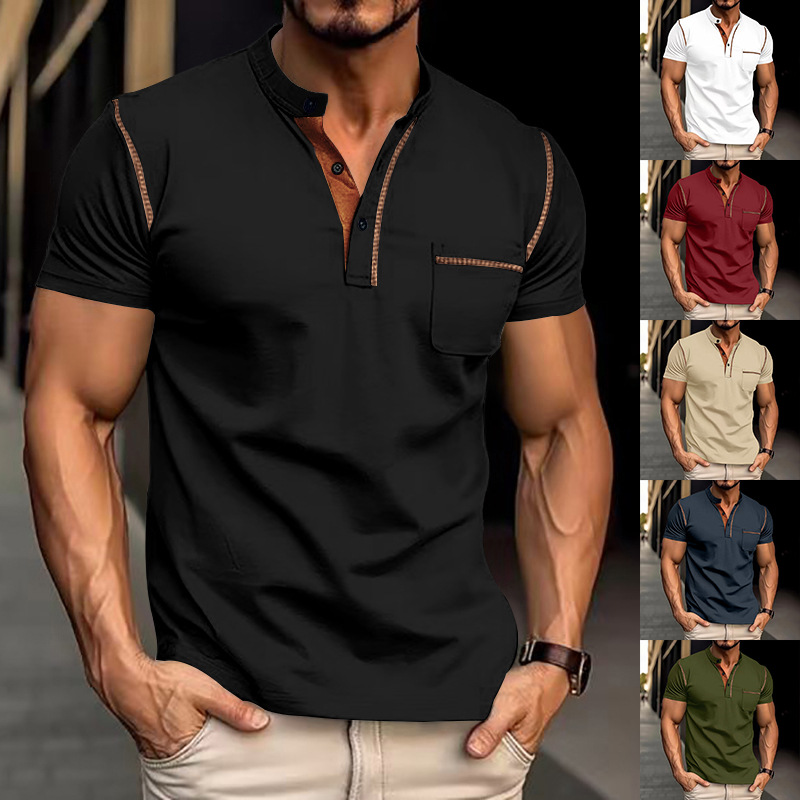 Clothes > Men's Clothing > Tops > T-Shirts  Summer Men's Polo T-shirt S-3XL