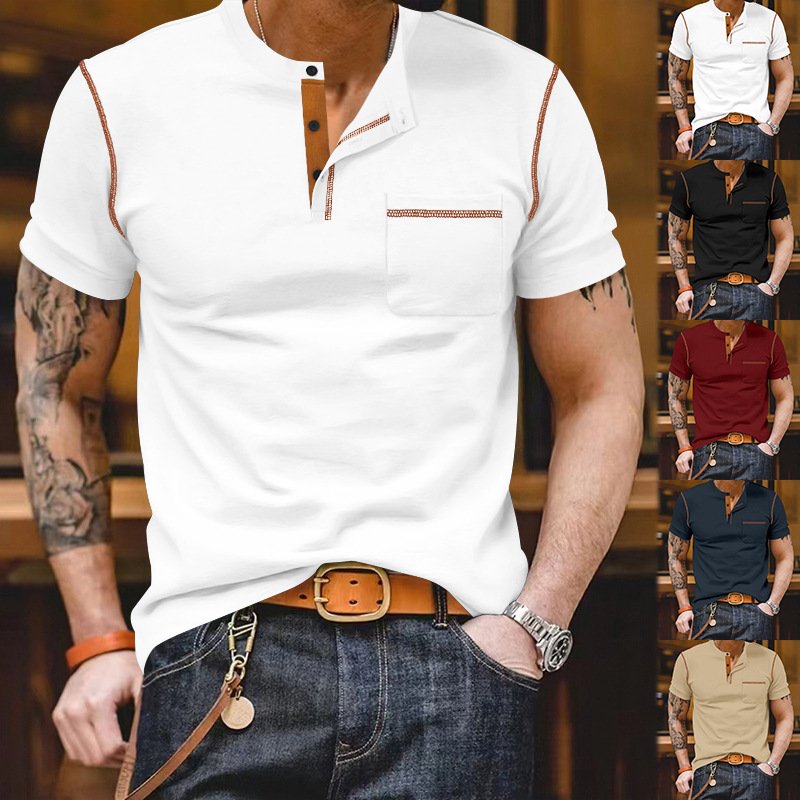 Clothes > Men's Clothing > Tops > T-Shirts  Summer Men's Polo T-shirt S-3XL