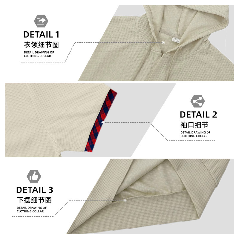 Clothes > Men's Clothing > Tops > T-Shirts  Summer Men's Short Sleeve Polo Hooded T-Shirt S-3XL