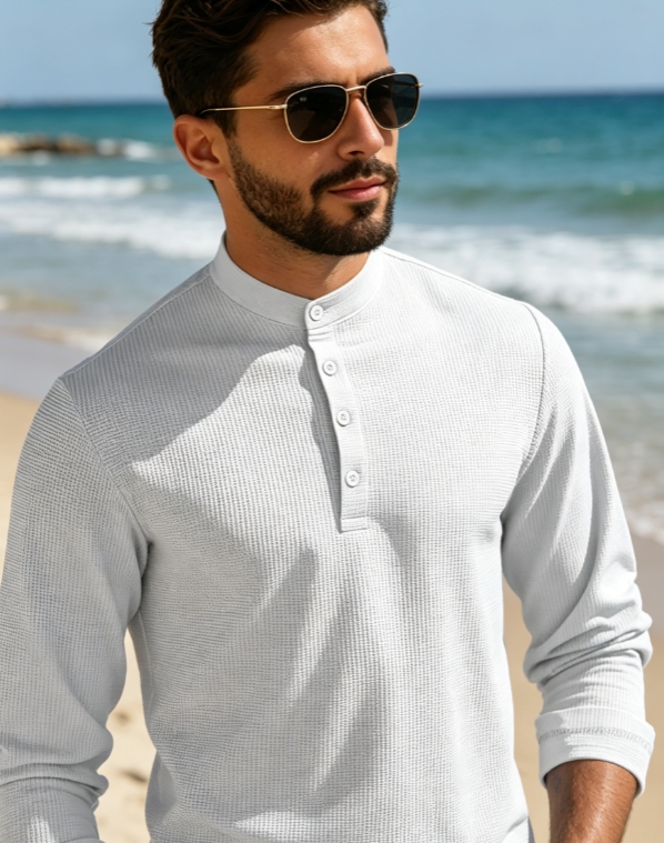 Clothes > Men's Clothing > Tops > Shirts  Mid Sleeve Polo Shirt, Men's Polo Suit S-3XL
