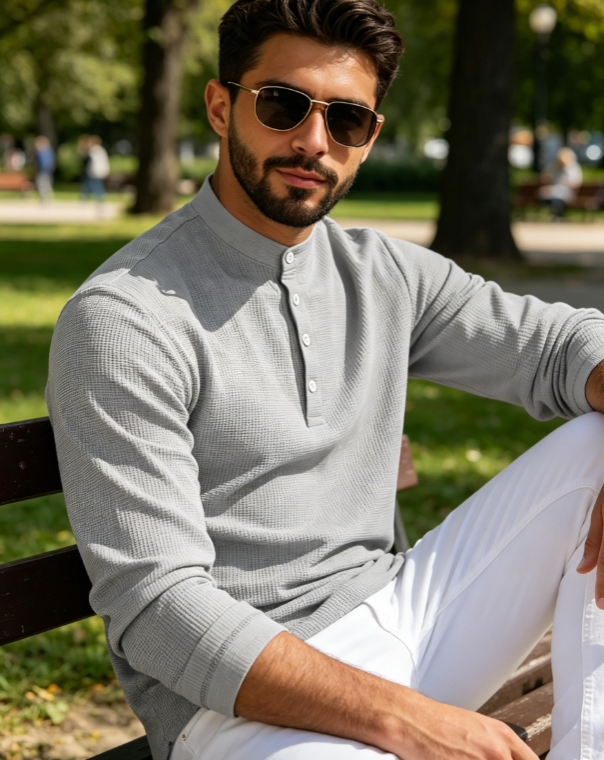 Clothes > Men's Clothing > Tops > Shirts  Mid Sleeve Polo Shirt, Men's Polo Suit S-3XL