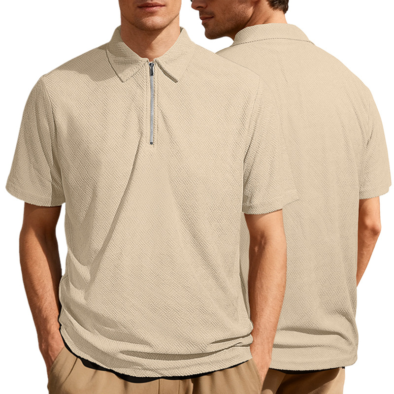 Clothes > Men's Clothing > Tops > T-Shirts  Men's Summer Loose Short Sleeve Polo Shirt S-3XL