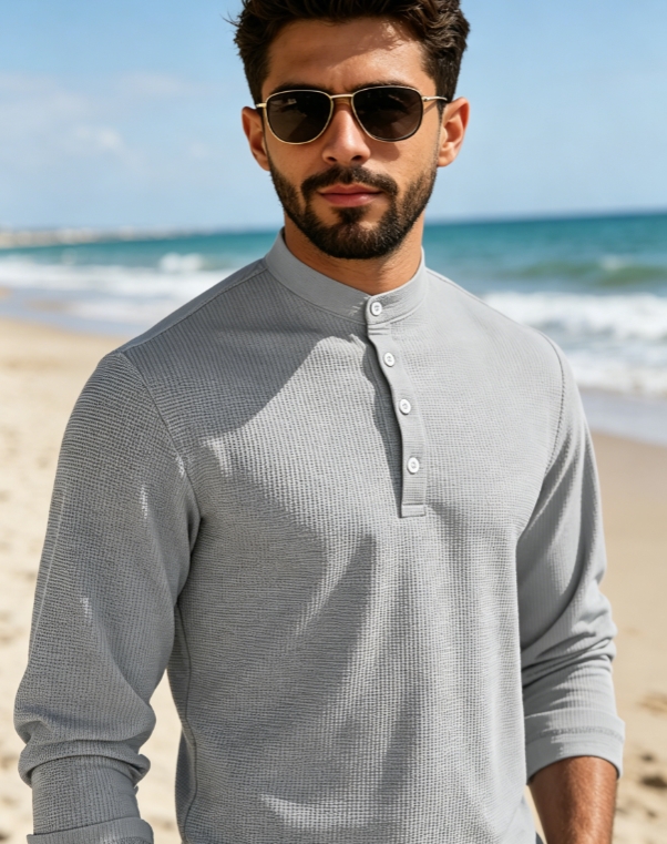 Clothes > Men's Clothing > Tops > Shirts  Mid Sleeve Polo Shirt, Men's Polo Suit S-3XL