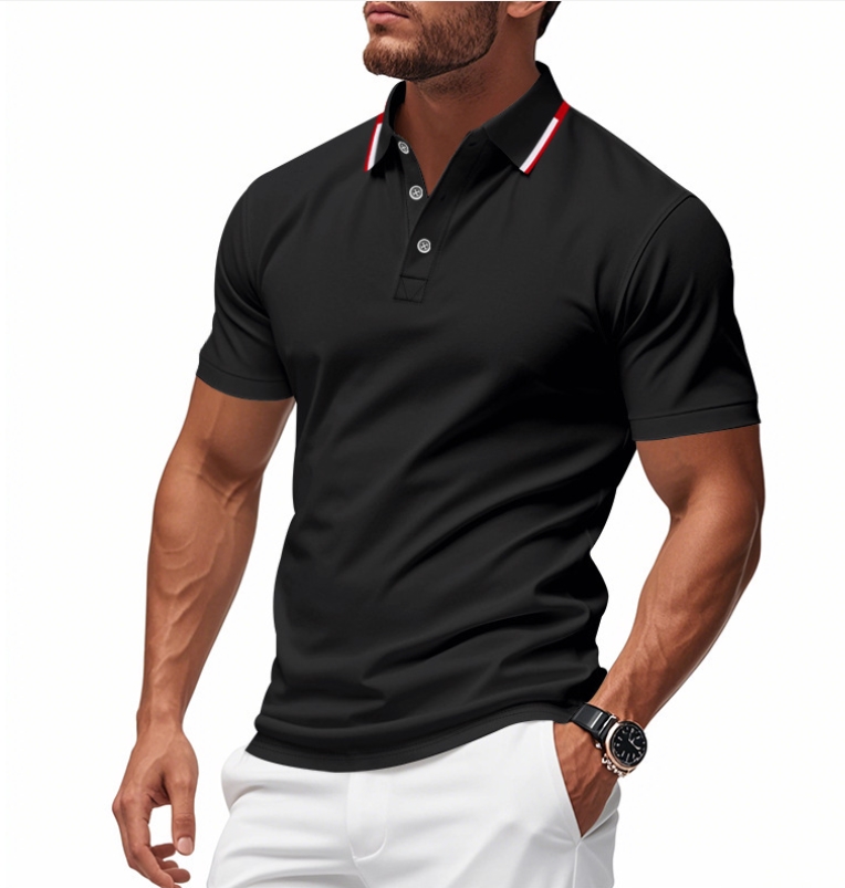 Clothes > Men's Clothing > Tops > T-Shirts Men's Short Sleeve Polo Shirt Summer Polo Shirt With Lapel S-3XL
