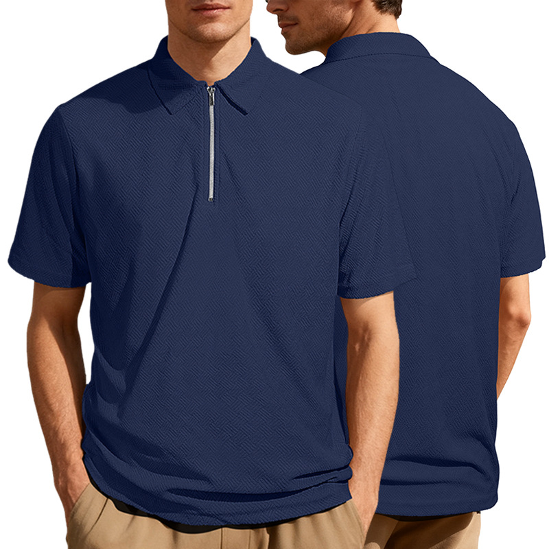 Clothes > Men's Clothing > Tops > T-Shirts  Men's Summer Loose Short Sleeve Polo Shirt S-3XL