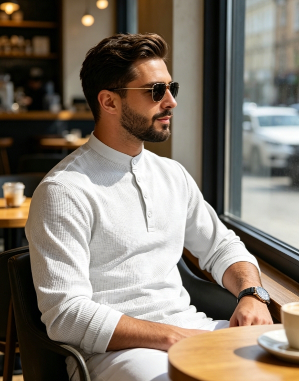 Clothes > Men's Clothing > Tops > Shirts  Mid Sleeve Polo Shirt, Men's Polo Suit S-3XL